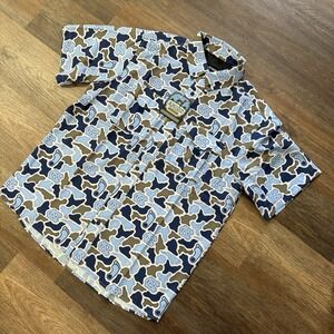 Amigo Provision Company‎ UNC Chapel Hill S/S Lightweight Fishing Camo Shirt Sz L